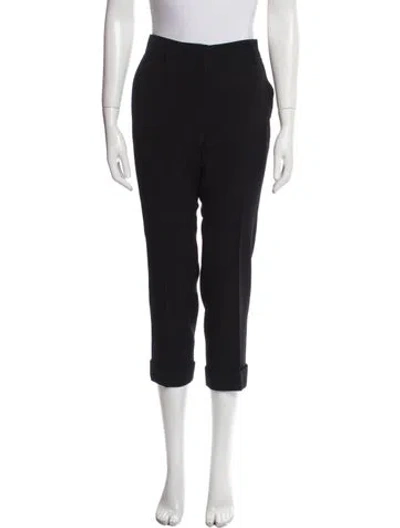 Pre-owned Prada 2018 Straight Leg Pants In Black