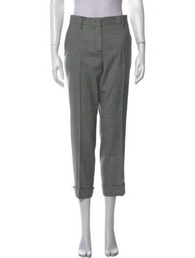Pre-owned Prada 2018 Straight Leg Pants In Black