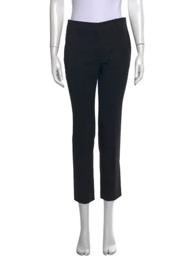 Pre-owned Prada 2018 Straight Leg Pants In Black