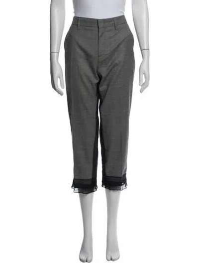 Pre-owned Prada 2018 Straight Leg Pants In Gray