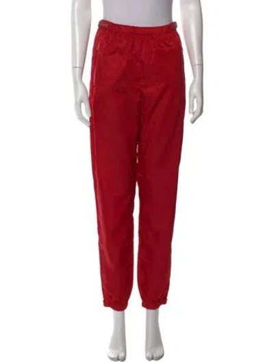 Pre-owned Prada 2018 Straight Leg Pants In Red