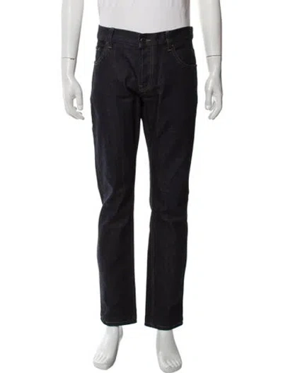 Pre-owned Prada 2018 Straight-leg Jeans In Blue