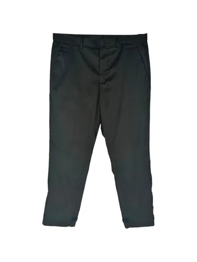 Pre-owned Prada 2018 Straight-leg Trousers In Black