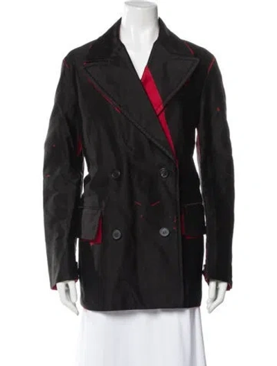 Pre-owned Prada 2018 Trench Coat In Black