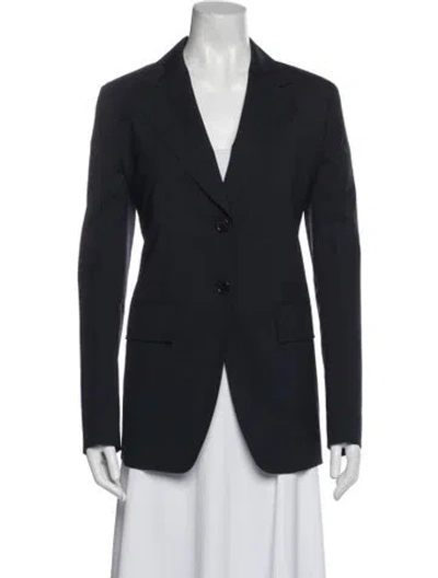 Pre-owned Prada 2018 Virgin Wool Blazer W/ Tags In Blue