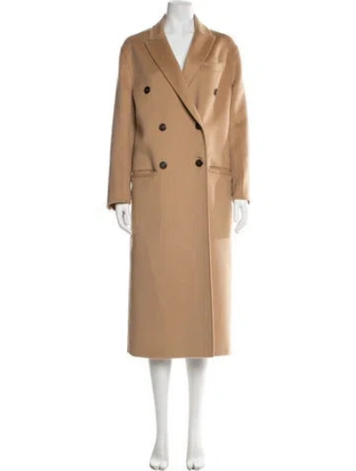 Pre-owned Prada 2018 Virgin Wool Coat In Neutral