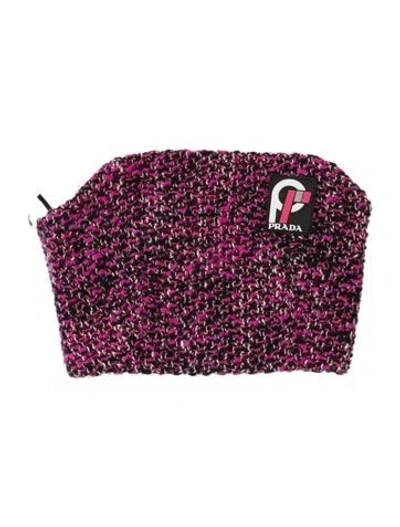 Pre-owned Prada 2018 Virgin Wool Crop Top In Purple