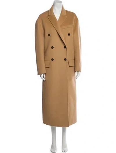 Pre-owned Prada 2018 Virgin Wool Peacoat In Neutral