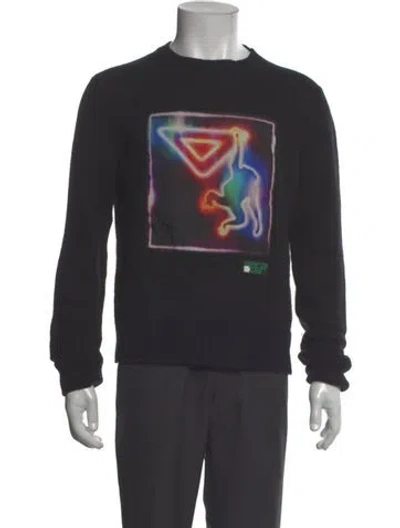 Pre-owned Prada 2018 Virgin Wool Pullover In Black