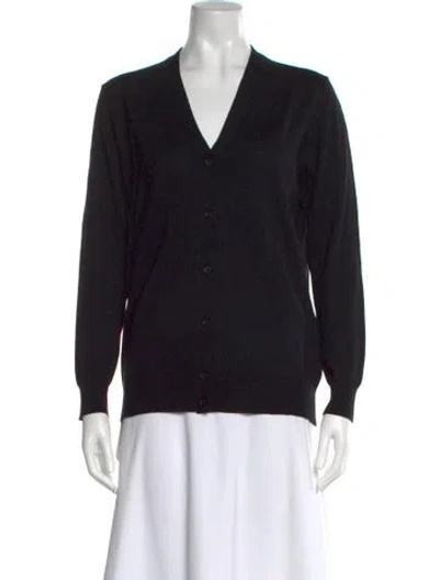 Pre-owned Prada 2018 Virgin Wool Sweater In Black