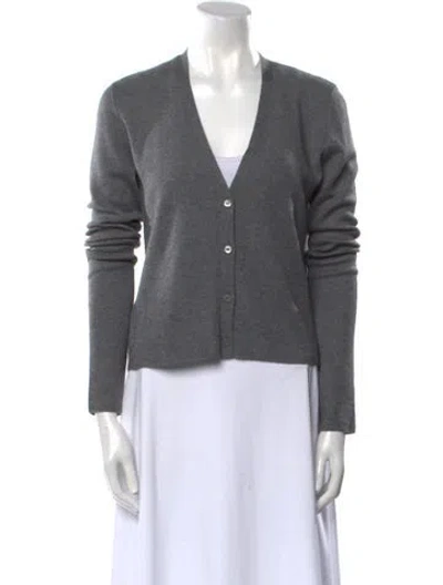 Pre-owned Prada 2018 Virgin Wool Sweater In Gray