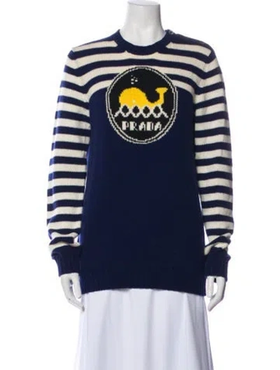 Pre-owned Prada 2018 Virgin Wool Sweater In Multi