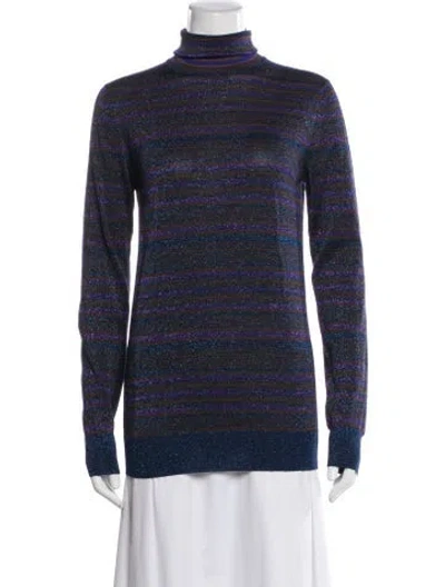 Pre-owned Prada 2018 Virgin Wool Sweater In Purple