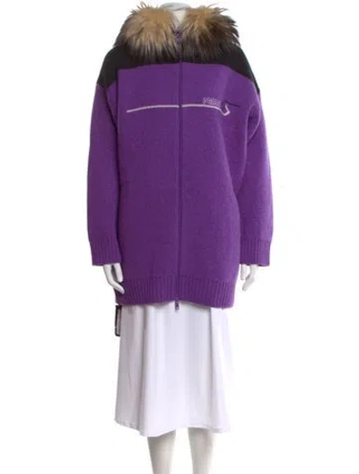 Pre-owned Prada 2018 Virgin Wool Sweater W/ Tags In Purple