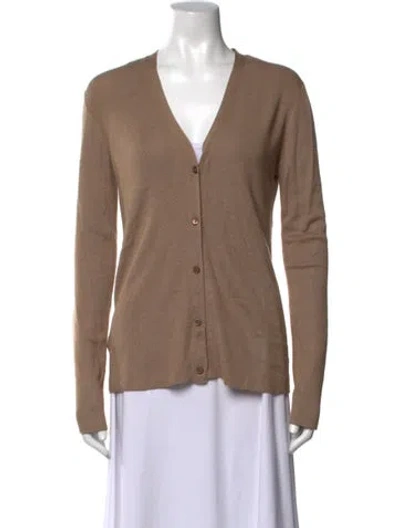 Pre-owned Prada 2018 V-neck Sweater In Neutrals