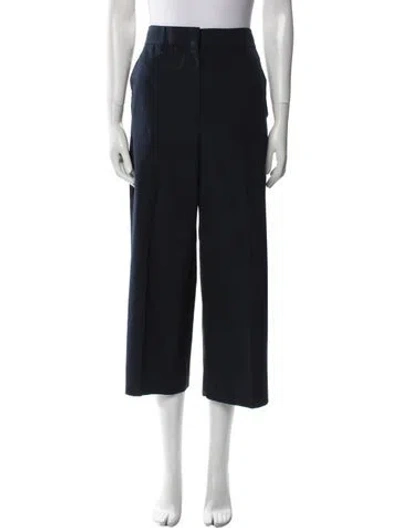 Pre-owned Prada 2018 Wide Leg Pants In Blue