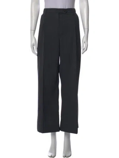 Pre-owned Prada 2018 Wide Leg Pants In Gray
