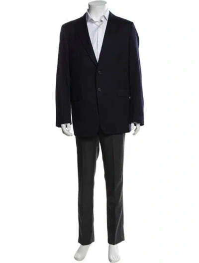 Pre-owned Prada 2018 Wool Blazer In Blue