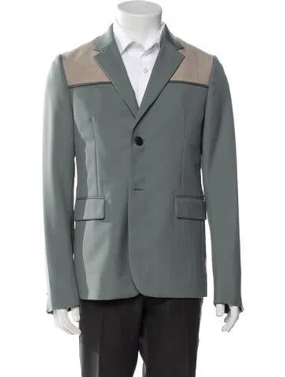 Pre-owned Prada 2018 Wool Blazer In Gray