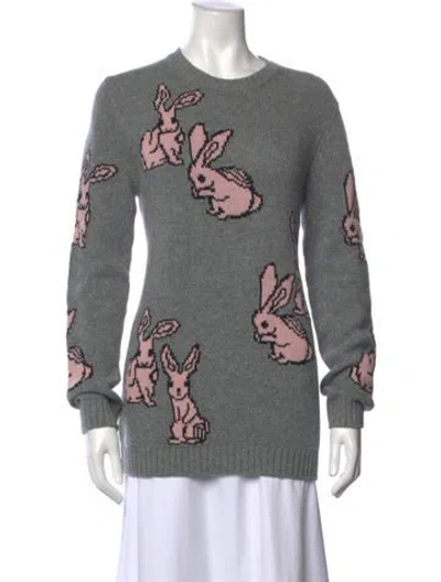 Pre-owned Prada 2018 Wool Sweater In Gray