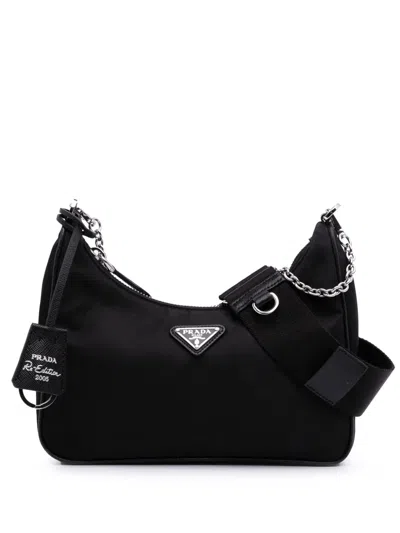 Pre-owned Prada 2019-2025 Re Nylon Re Edition 2005 Satchel