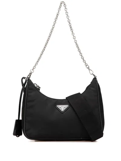 Pre-owned Prada 2019-2025 Tessuto Re-edition 2005 Satchel