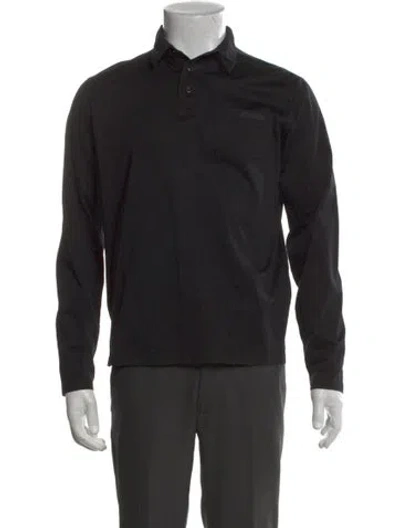 Pre-owned Prada 2019 Collar Polo Shirt In Black