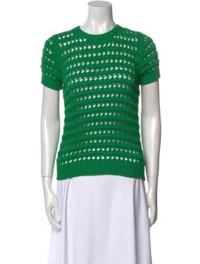 Pre-owned Prada 2019 Crew Neck Sweater In Green