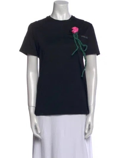 Pre-owned Prada 2019 Crew Neck T-shirt In Black