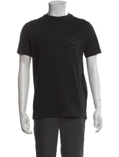 Pre-owned Prada 2019 Crew Neck T-shirt In Black