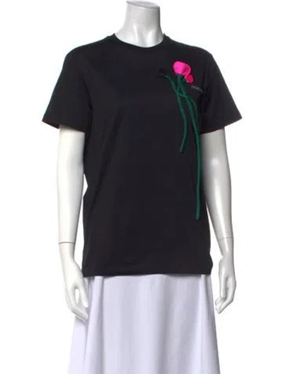 Pre-owned Prada 2019 Crew Neck T-shirt In Black