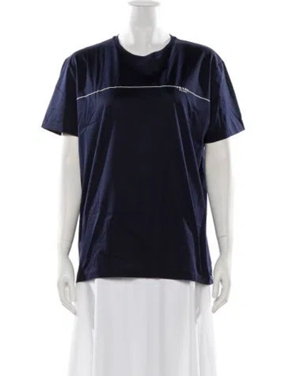 Pre-owned Prada 2019 Crew Neck T-shirt In Blue