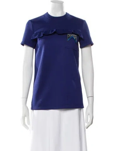 Pre-owned Prada 2019 Crew Neck T-shirt In Blue
