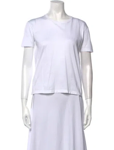 Pre-owned Prada 2019 Crew Neck T-shirt In White