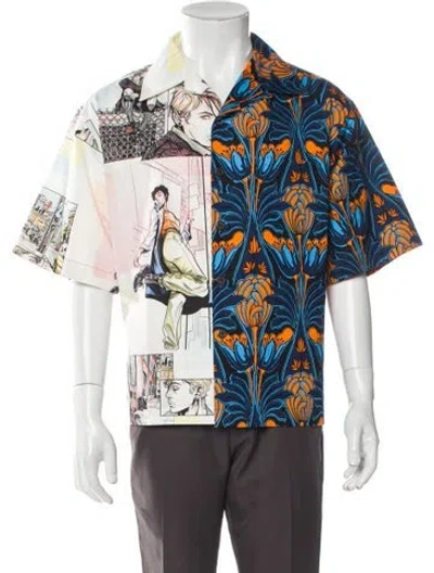 Pre-owned Prada 2019 Double Match Shirt In Blue