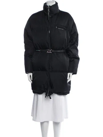 Pre-owned Prada 2019 Down Coat In Black/blue