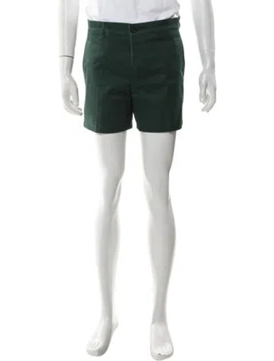 Pre-owned Prada 2019 Flat Front Shorts In Green