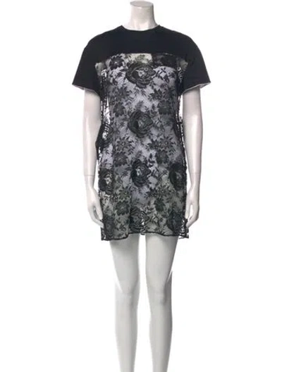 Pre-owned Prada 2019 Graphic Print Tunic In Black
