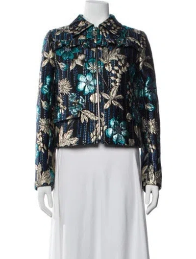 Pre-owned Prada 2019 Jacquard Evening Jacket