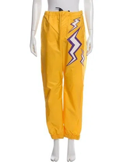 Pre-owned Prada 2019 Joggers In Yellow
