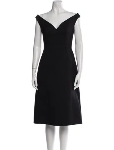 Pre-owned Prada 2019 Knee-length Dress In Black