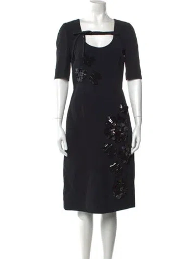 Pre-owned Prada 2019 Knee-length Dress In Black