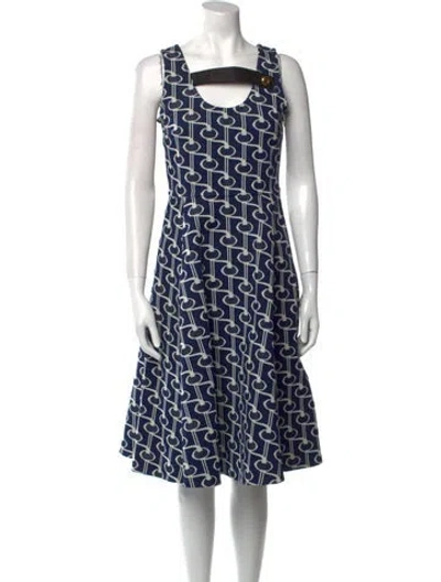 Pre-owned Prada 2019 Knee-length Dress In Blue