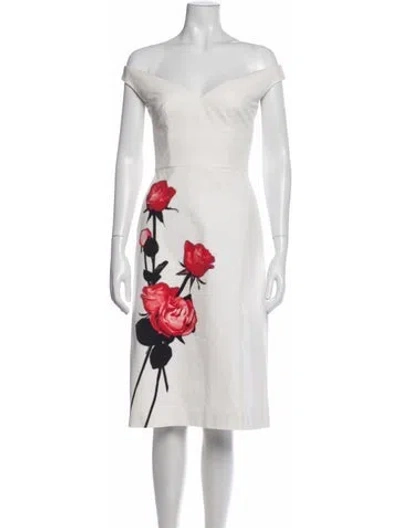 Pre-owned Prada 2019 Knee-length Dress In White