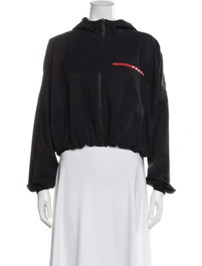 Pre-owned Prada 2019 Linea Rossa Jacket In Black