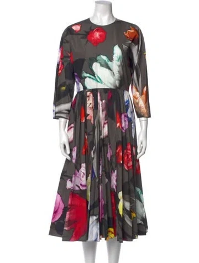 Pre-owned Prada 2019 Long Dress In Gray