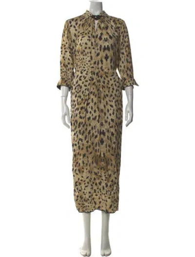 Pre-owned Prada 2019 Long Dress In Neutral