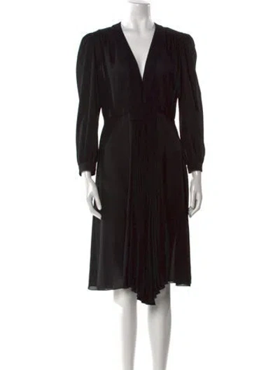 Pre-owned Prada 2019 Midi Length Dress In Black