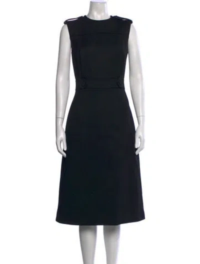 Pre-owned Prada 2019 Midi Length Dress In Black