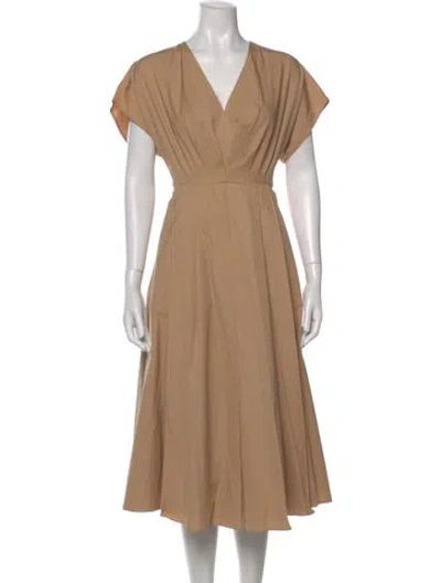 Pre-owned Prada 2019 Midi Length Dress In Neutral